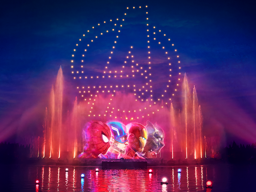 disney-cascade-of-lights-show