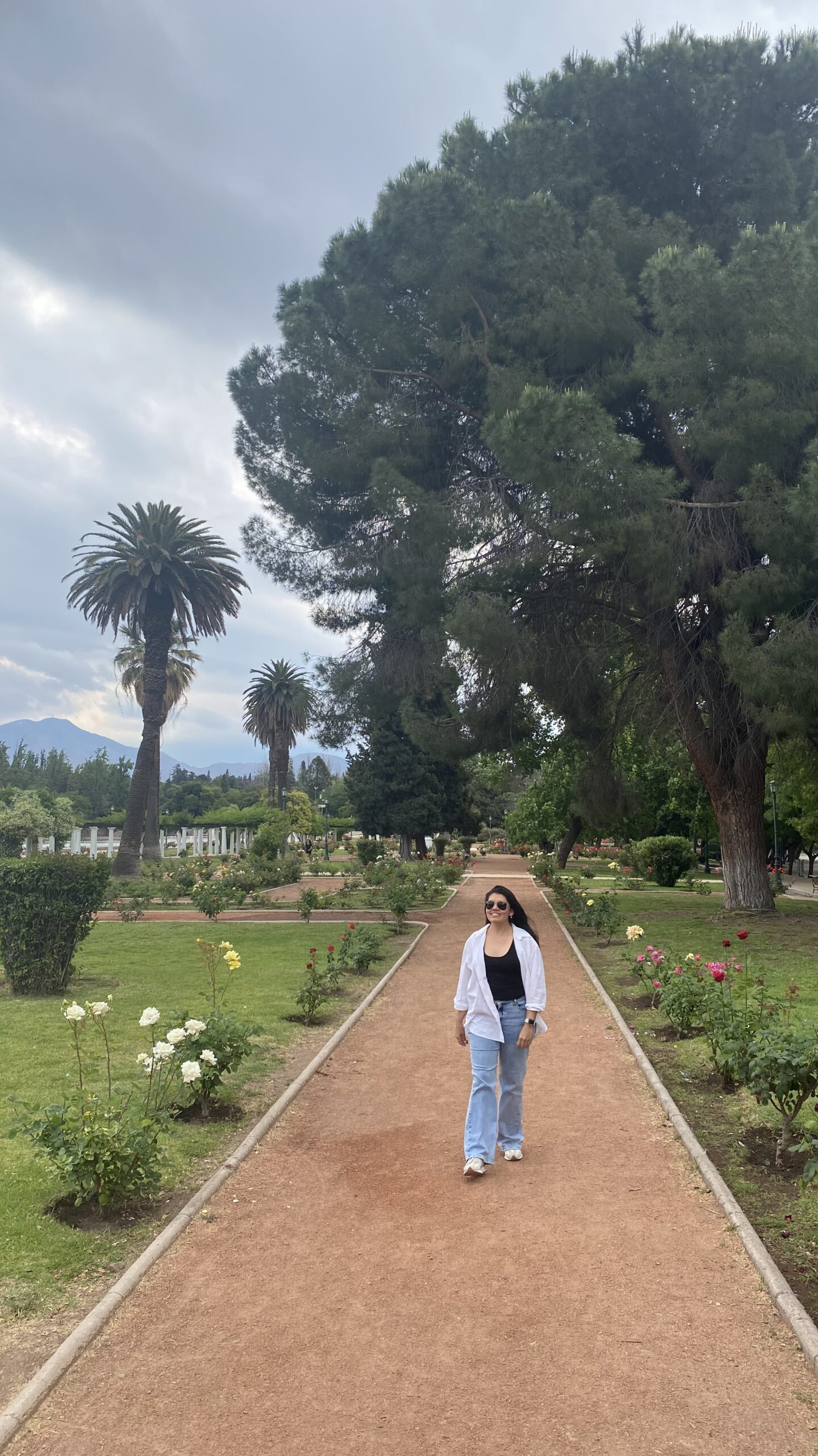 rosedal mendoza parque general san martin paseo turistico flores